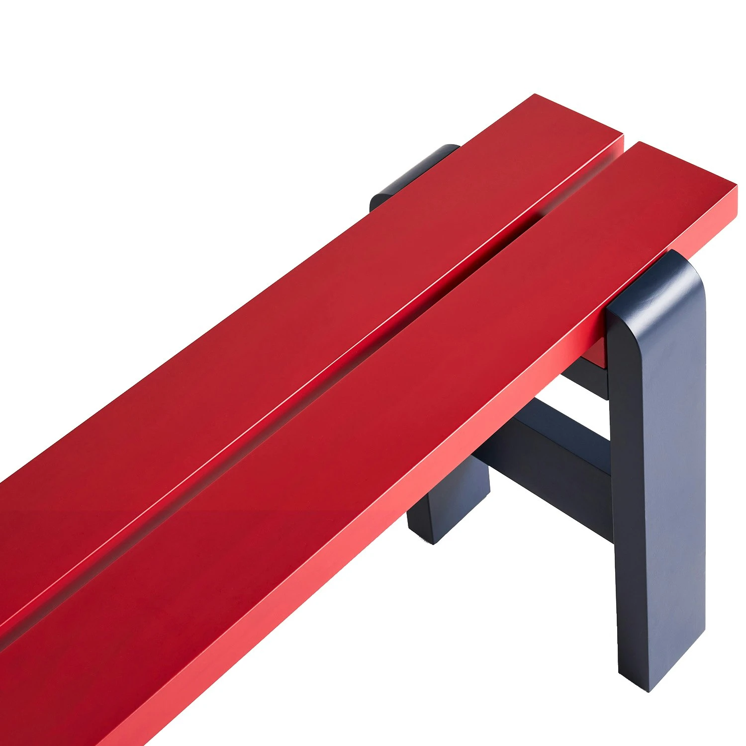 Hay Weekday Bank 23x111 Cm, Steel Blue/Weinrot 4 Hay Weekday Bank 23x111 Cm, Steel Blue/Weinrot – Bild 2