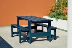Hay Weekday Tisch 66x180 Cm, Steel Blue -Hay || Brafab || FIAM Verkaufsgeschäft hay weekday table pinewood 7