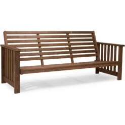 Gotland Sofa 3-Sitzer 182 Cm, Wärmebehandelt Esche