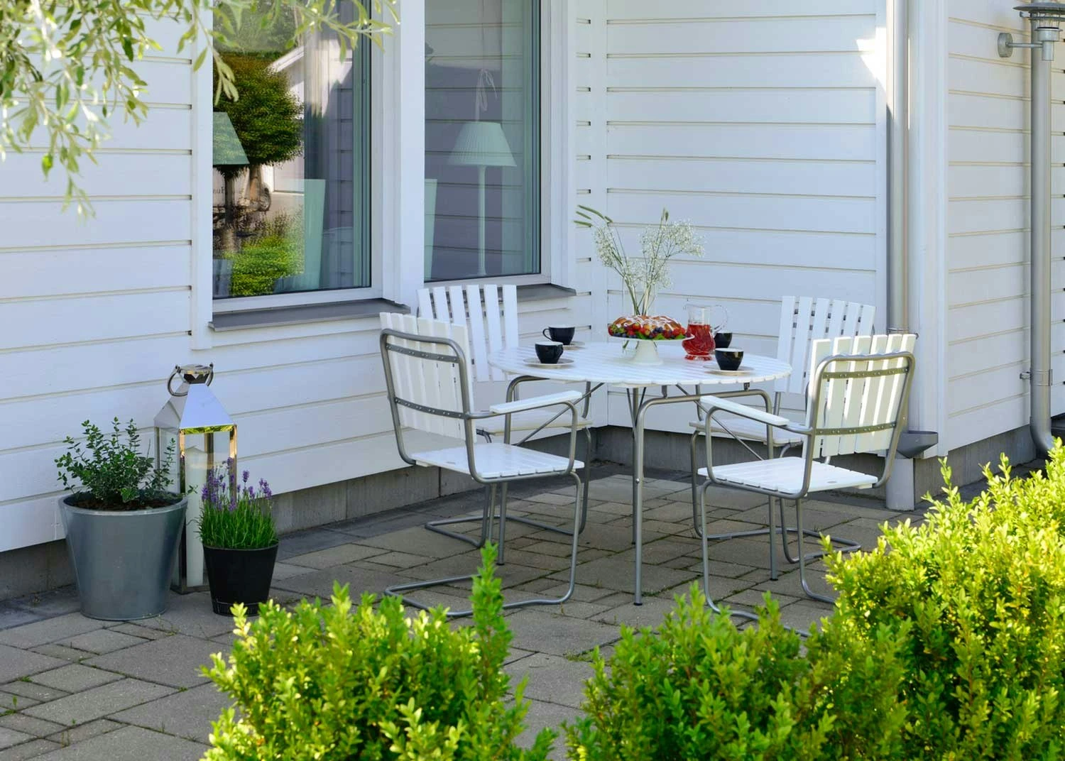 Sandhamn Tisch Ø100 Cm, Weiß 6 Sandhamn Tisch Ø100 Cm, Weiß – Bild 4