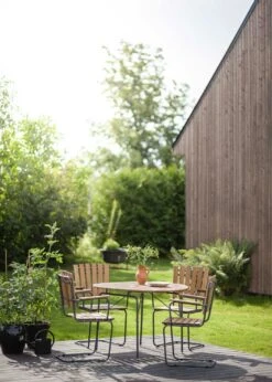 Sandhamn Tisch Ø100 Cm, Wärmebehandelt Esche -Hay || Brafab || FIAM Verkaufsgeschäft hillerstorp sandhamn bord 100cm fallbart gra varmebeh ask 3