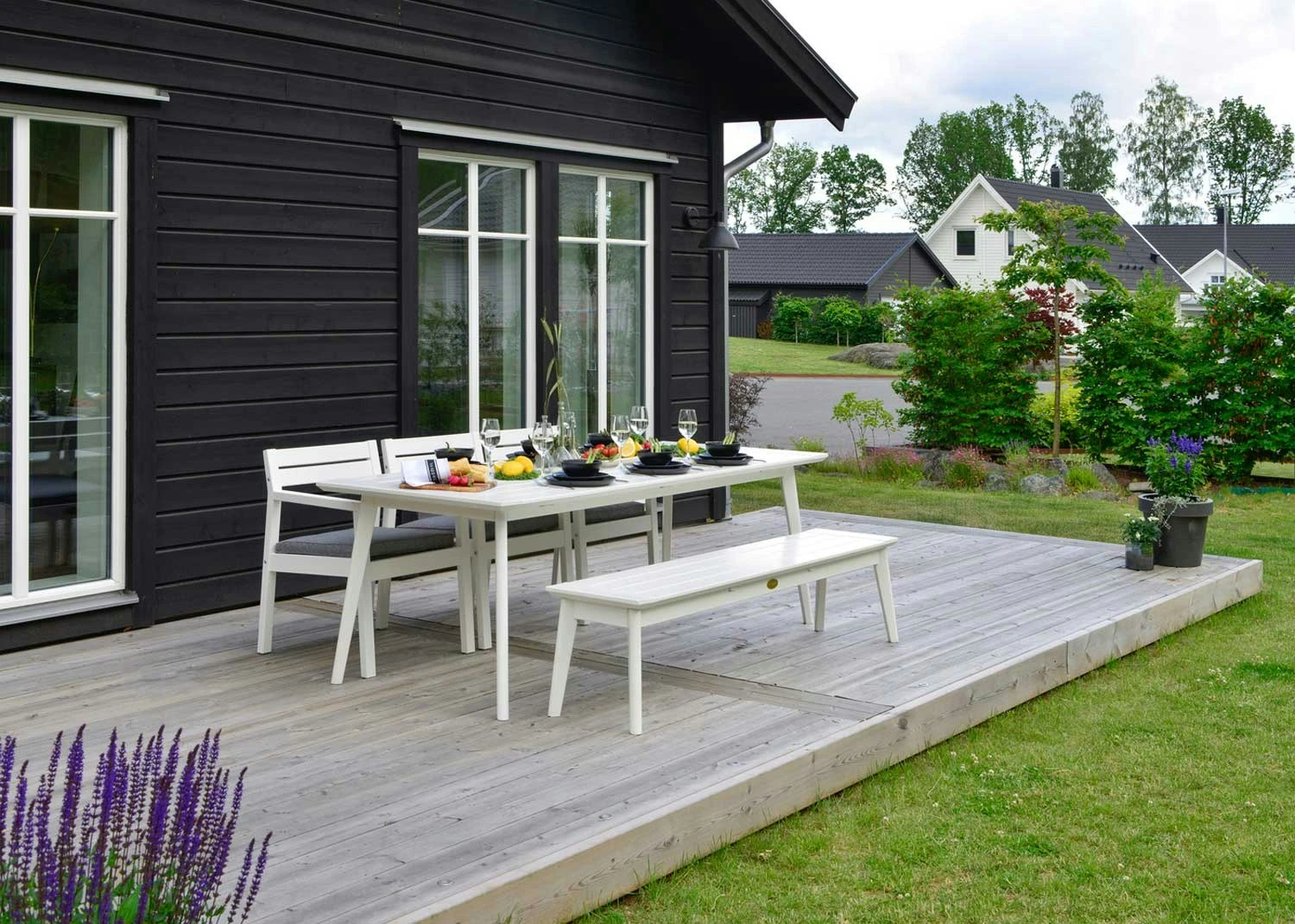 Stoltö Esstisch 90x220x72 Cm, Weiß 4 Stoltö Esstisch 90x220x72 Cm, Weiß – Bild 2