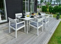 Stoltö Esstisch 90x220x72 Cm, Weiß 10 Stoltö Esstisch 90x220x72 Cm, Weiß -Hay || Brafab || FIAM Verkaufsgeschäft hillerstorp stolto dining table 90x220x72 cm 8