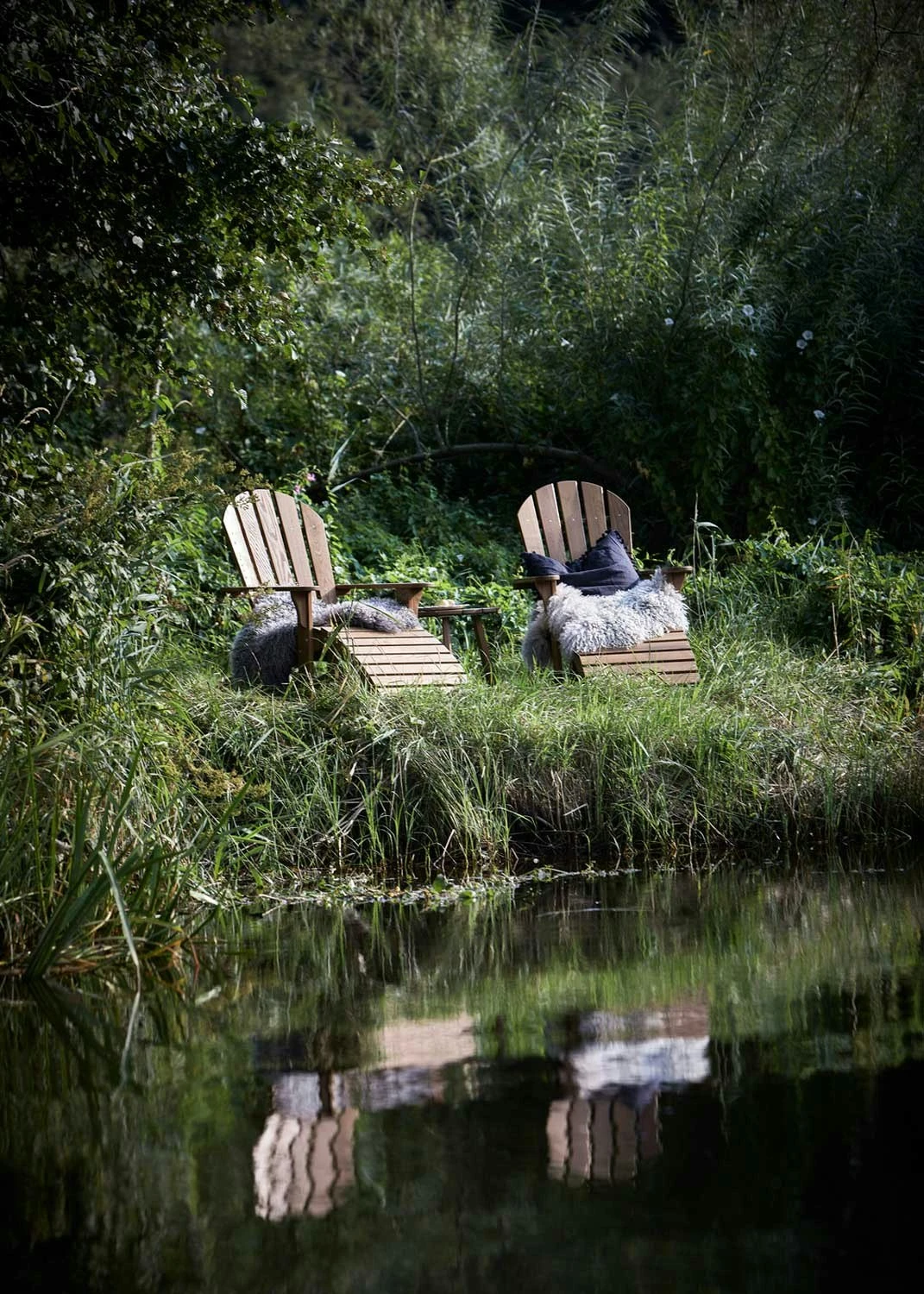 Tennessee Liegestuhl Mit Fußhocker, Wärmebehandelt Esche 5 Tennessee Liegestuhl Mit Fußhocker, Wärmebehandelt Esche – Bild 3