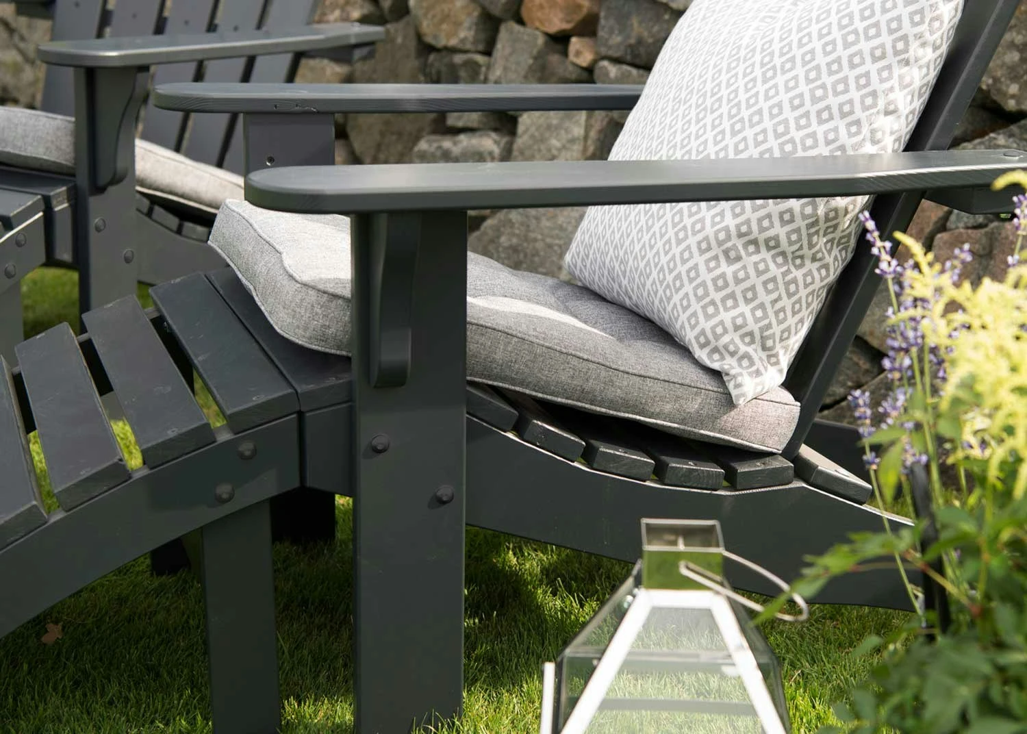 Tennessee Liegestuhl Mit Fußhocker, Orkangrau 6 Tennessee Liegestuhl Mit Fußhocker, Orkangrau – Bild 4