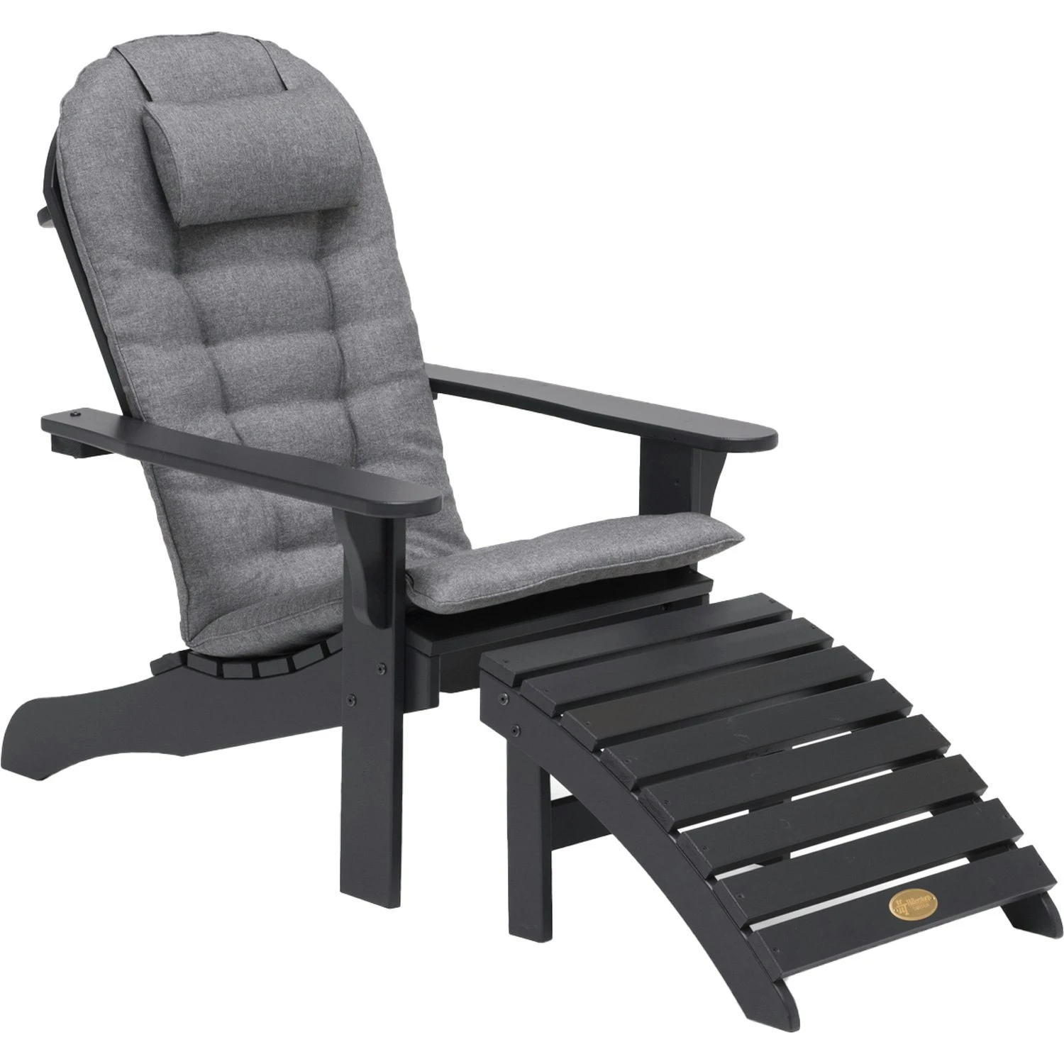 Tennessee Liegestuhl Mit Fußhocker, Orkangrau 4 Tennessee Liegestuhl Mit Fußhocker, Orkangrau – Bild 2
