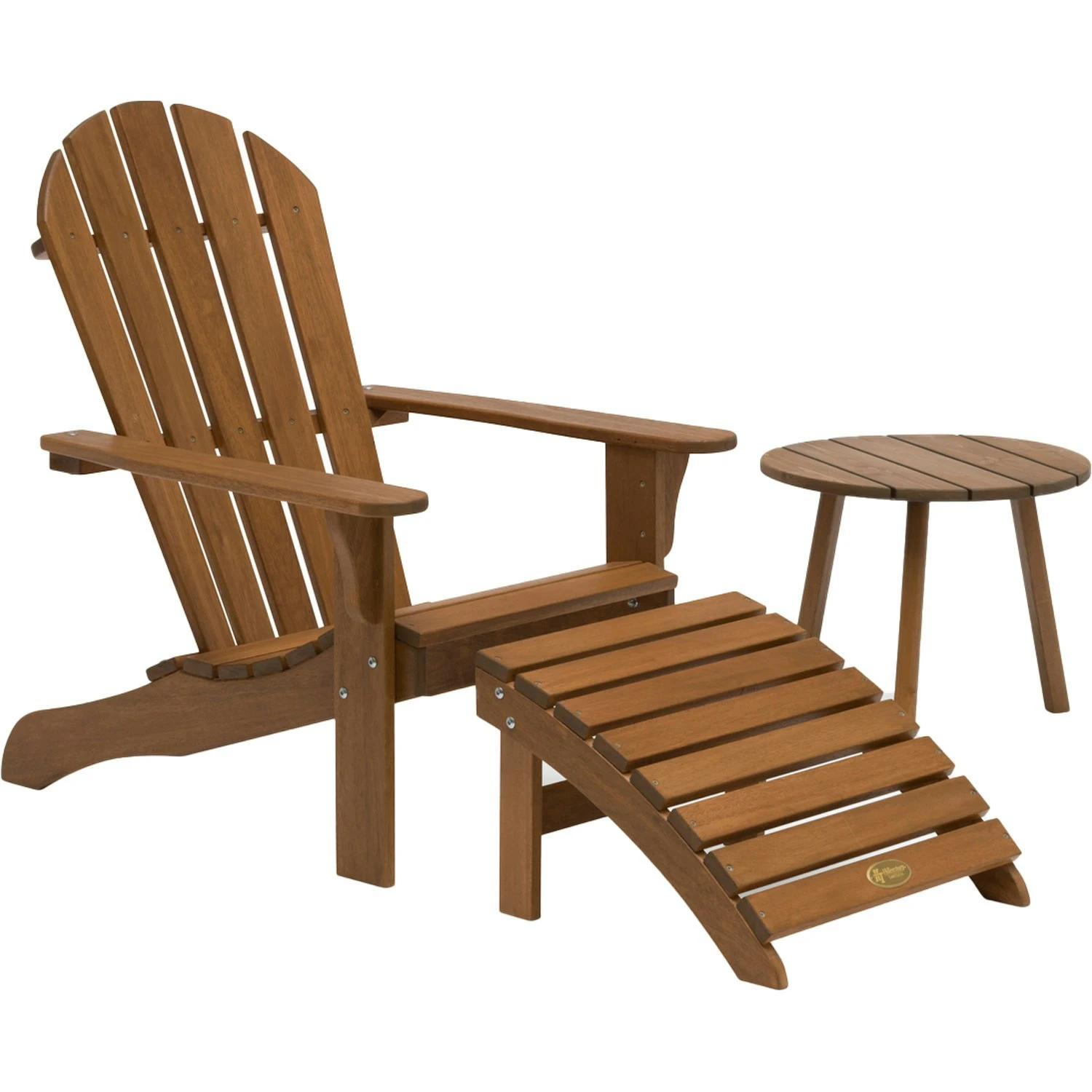 Tennessee Liegestuhl Mit Fußhocker, Wärmebehandelt Esche 4 Tennessee Liegestuhl Mit Fußhocker, Wärmebehandelt Esche – Bild 2