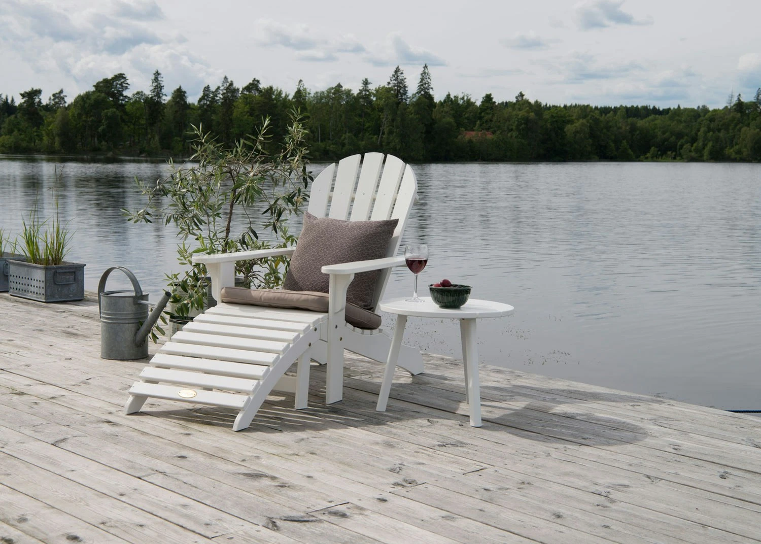 Tennessee Beistelltisch Ø50x41 Cm Weiß 4 Tennessee Beistelltisch Ø50x41 Cm Weiß – Bild 2