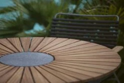 Circle Dining Table 110 Cm, Bamboo/Black -Hay || Brafab || FIAM Verkaufsgeschäft houe circle dining table 110 cm bamboo black 3