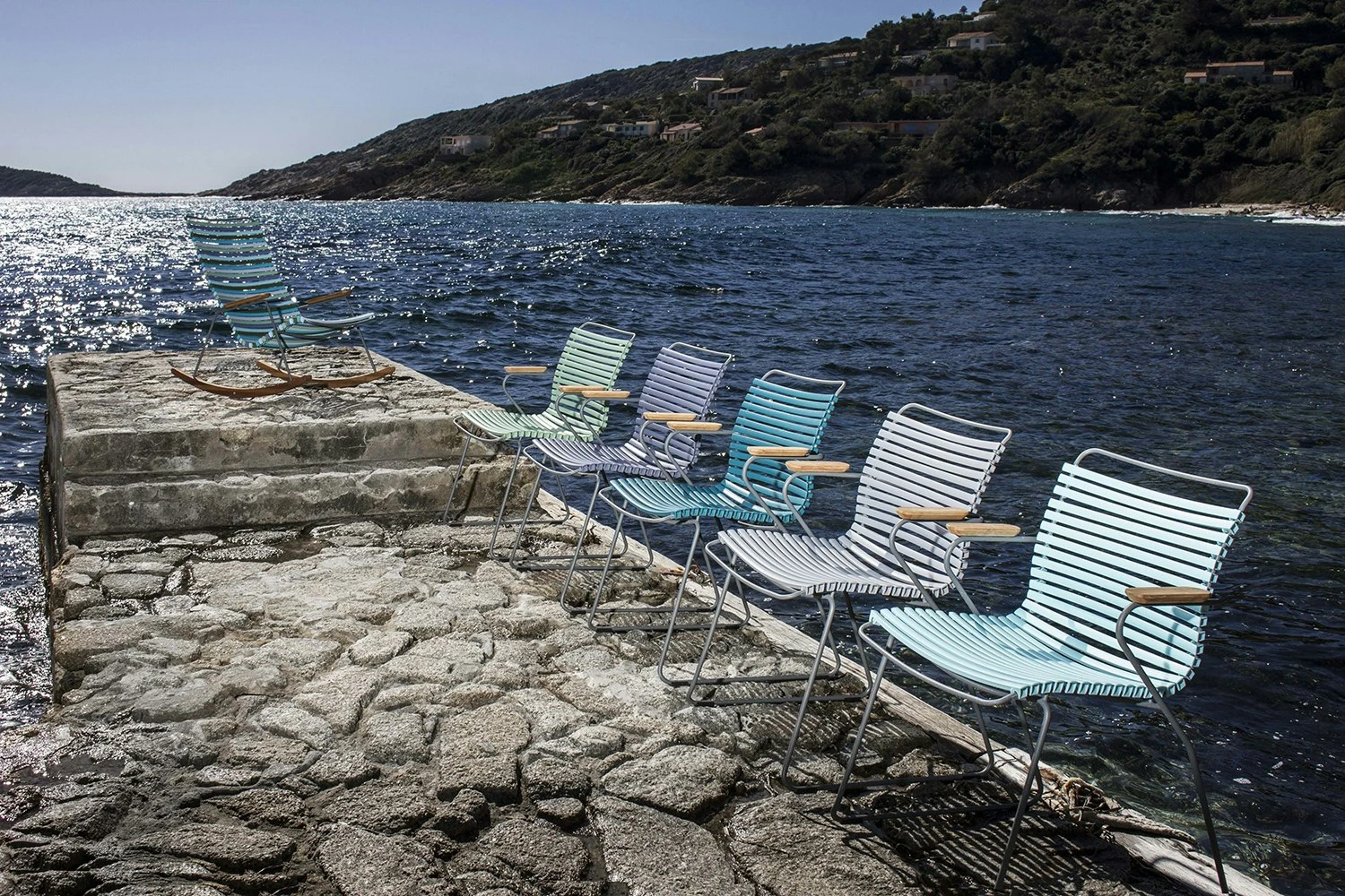 Click Dining Chair, Dusty Light Blue/Grey 5 Click Dining Chair, Dusty Light Blue/Grey – Bild 3