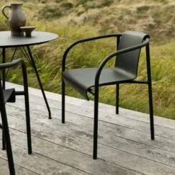 NAMI Stuhl Mit Armlehne, Schwarz 11 NAMI Stuhl Mit Armlehne, Schwarz -Hay || Brafab || FIAM Verkaufsgeschäft houe nami dining chair with armrest monoolive green 6