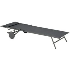 Lafuma Miami II Batyline® Duo Sonnenliege, Obsidian -Hay || Brafab || FIAM Verkaufsgeschäft lafuma sunbed miami duo 2023 galet titane 7