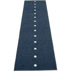 Peg Rug 70x280 Cm, Dark Blue/Vanilla