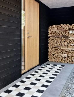 Pix Teppich Schwarz / Vanilla / Beige, 70x240 Cm -Hay || Brafab || FIAM Verkaufsgeschäft pappelina pix rug black vanilla beige 1