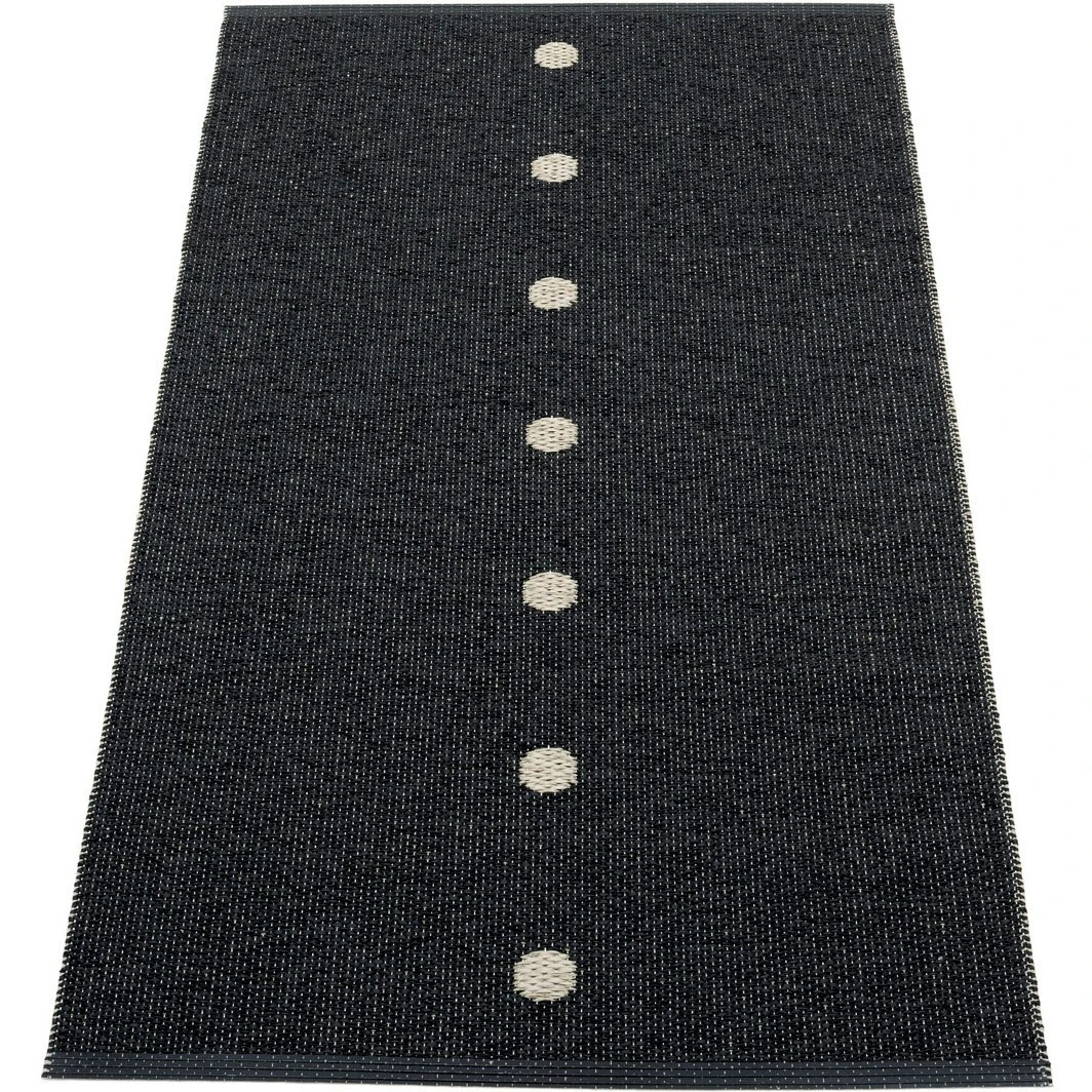 Peg Rug 70x140 Cm, Black/Lin 3 Peg Rug 70x140 Cm, Black/Lin