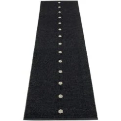 Peg Rug 70x280 Cm, Black/Lin