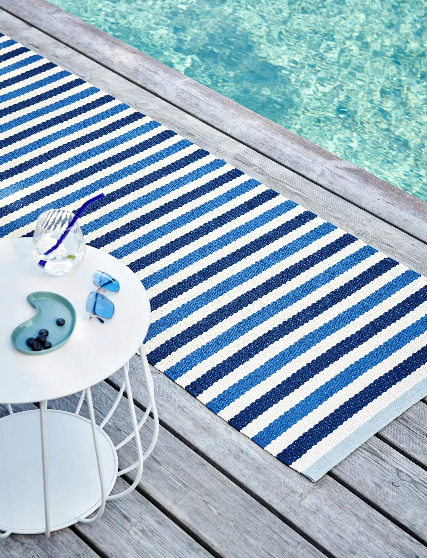 Teo Teppich Denim / Dunkelblau / Vanilla, 70x240 Cm 4 Teo Teppich Denim / Dunkelblau / Vanilla, 70x240 Cm – Bild 2