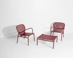 Week-End Kaffeetisch 60x69 Cm, Burgunderrot -Hay || Brafab || FIAM Verkaufsgeschäft petite friture week end coffee table 8