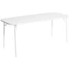 Week-End Esstisch Mittelgroß, 85x180 Cm, Weiß -Hay || Brafab || FIAM Verkaufsgeschäft petite friture week end rectangular medium black 12