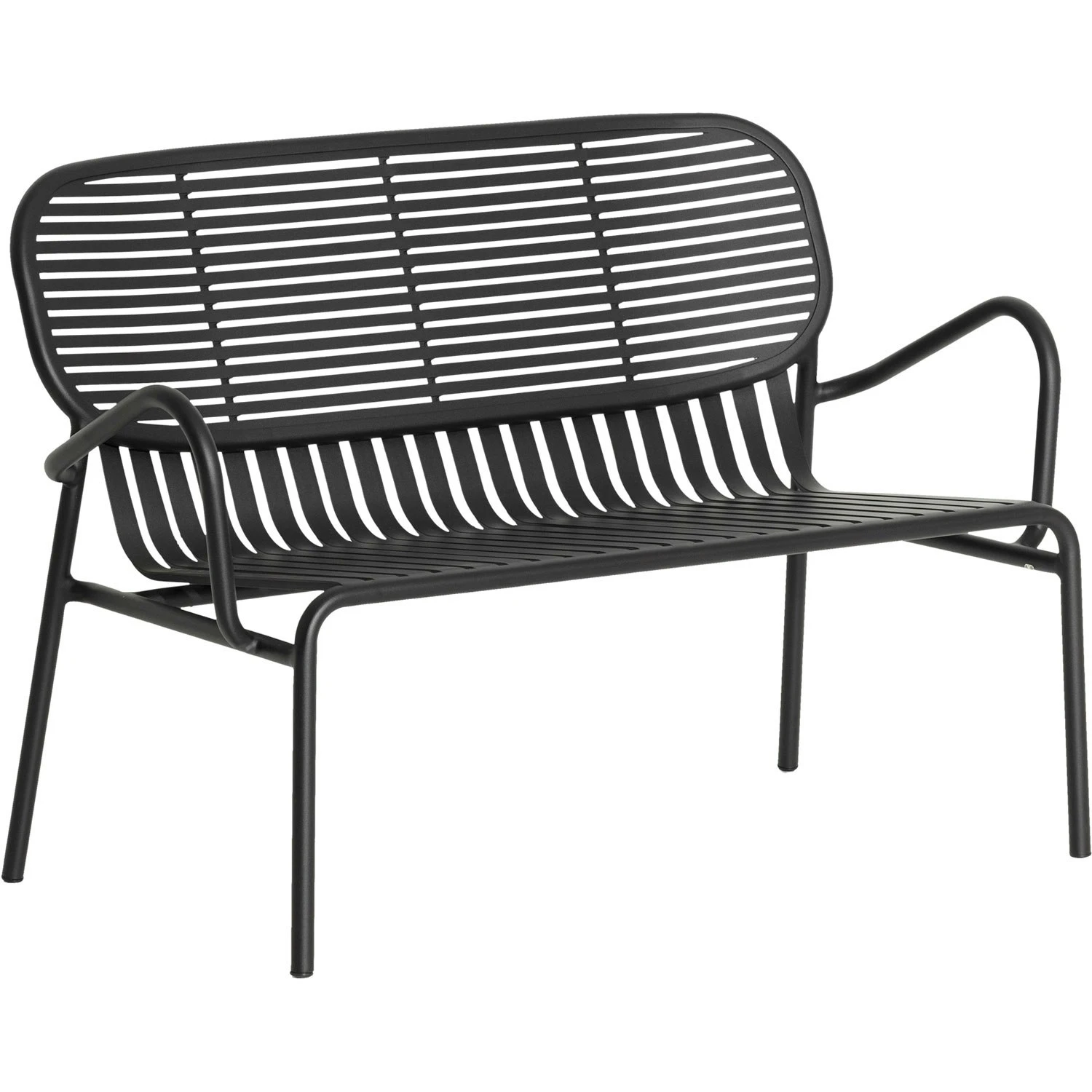 Week-End Gartensofa 2-Sitzer, Schwarz 4 Week-End Gartensofa 2-Sitzer, Schwarz – Bild 2