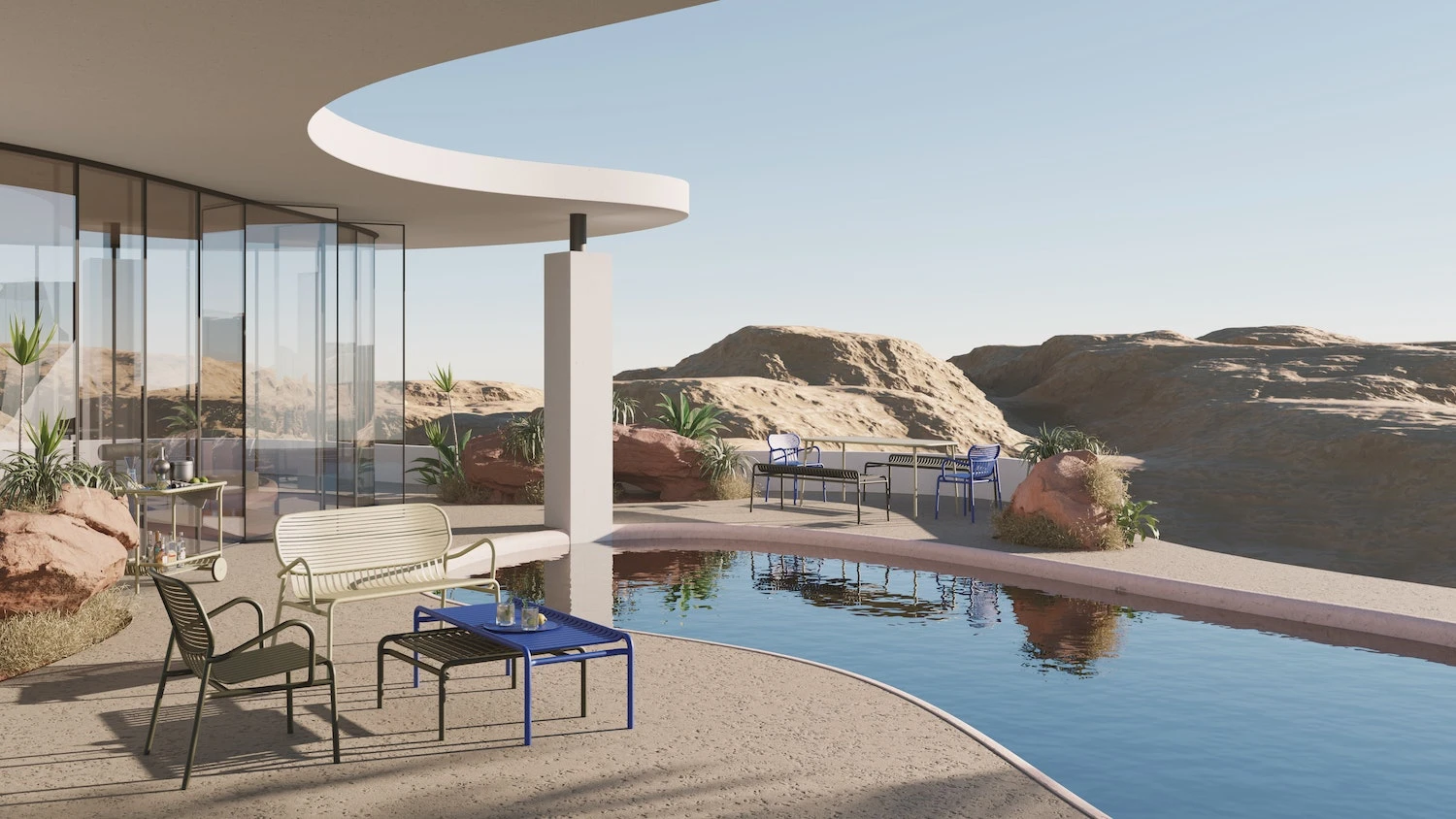 Week-End Stuhl, Blau 5 Week-End Stuhl, Blau – Bild 3